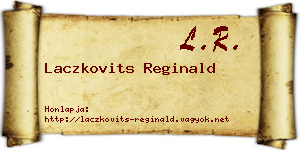 Laczkovits Reginald névjegykártya